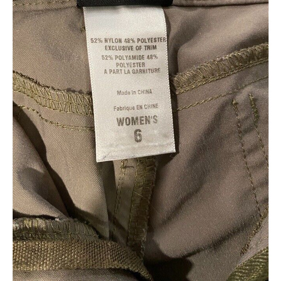 Patagonia - Brownish green athletic Capri pant adjustable waist women size 6 - Picture 4 of 4